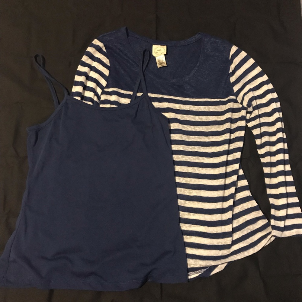 Striped shirt with tank top
